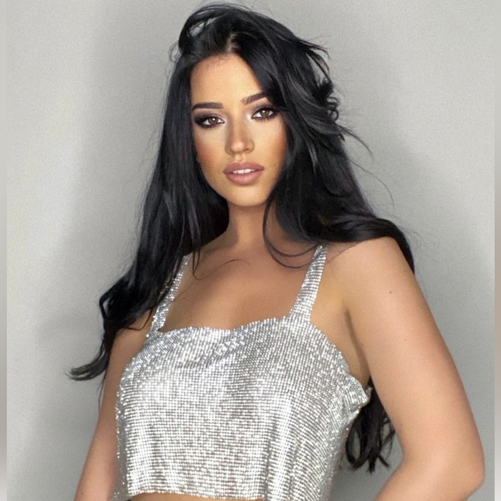Silver top Rhinestone